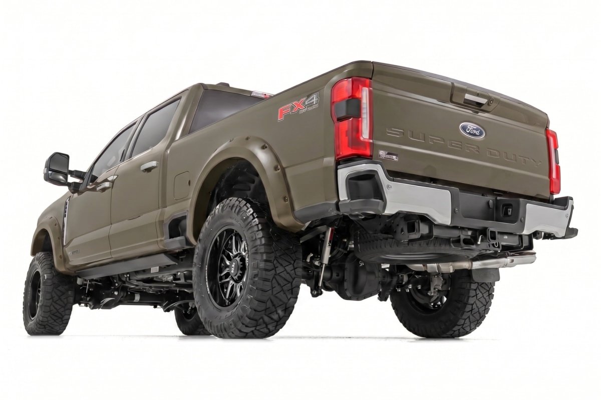 Ford F-250 Super Duty Pocket Fender Flares - Rough Country - T9 Marsh Gray - '23-'26